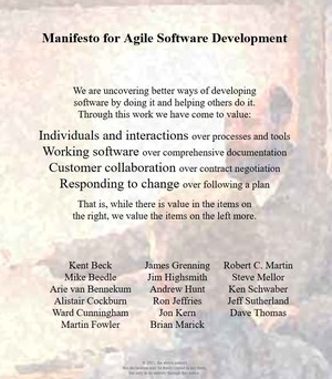 Manifesto for Agile Software Development