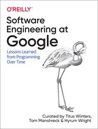 Software Engineering at Google: Lessons Learned from Programming Over Time